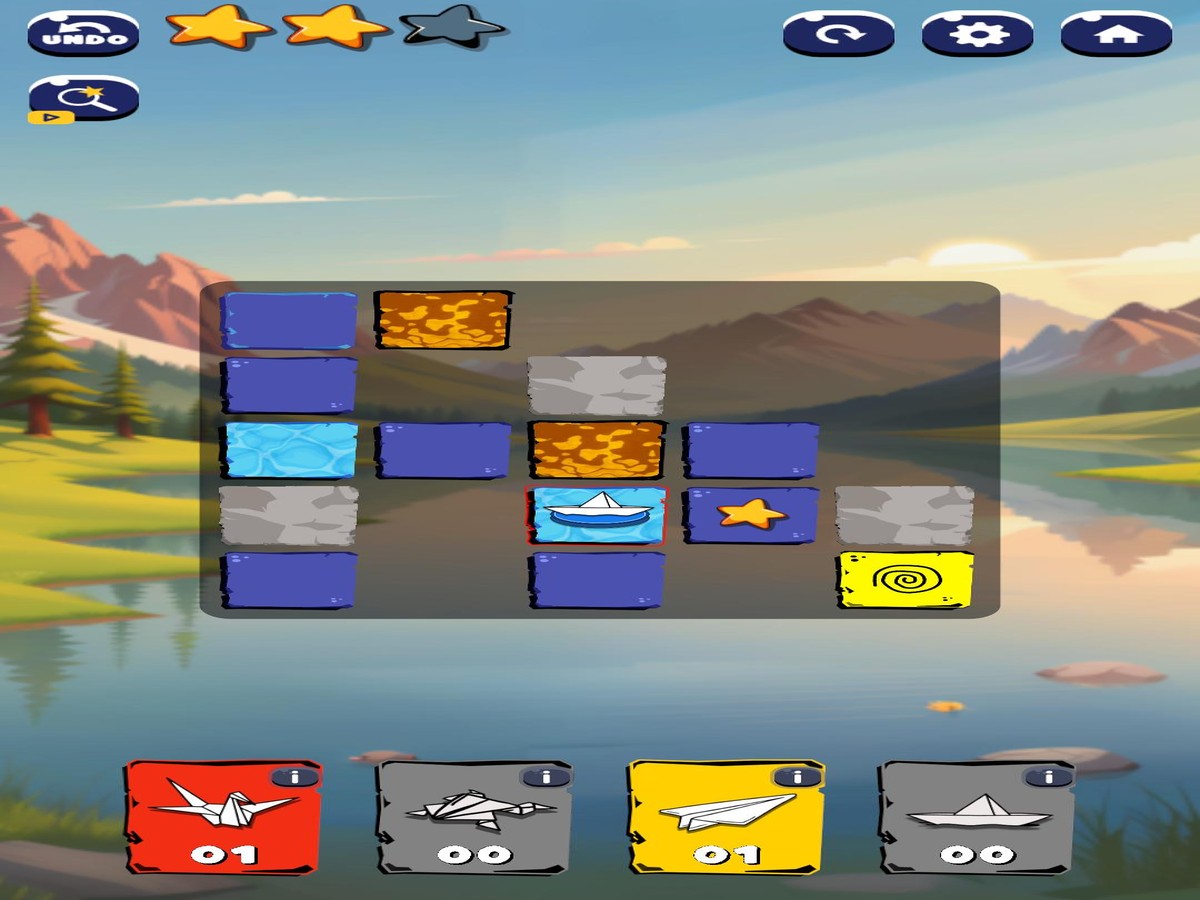 Paperbound lake level gameplay